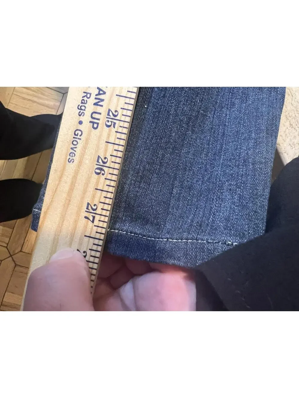 Paige Hoxton Ankle High Rise Skinny Stretch Jeans in Dark Blue Size 27 - Picture 14 of 14